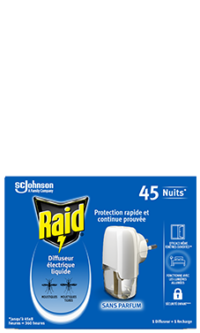 Raid Diffuseur électrique anti-moustiques liquide - Le diffuseur + la  recharge de 27ml