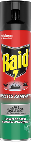 RAID® AÉROSOL INSECTES RAMPANTS EUCALYPTUS 2EN1 - 400 ml