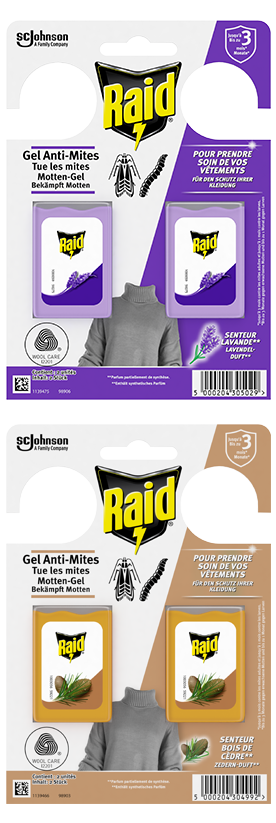 Raid Gel Anti-Mites Lavande Maxi Pack de 6 – Nature Linking